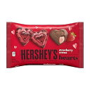 HERSHEY'S ストロベリー風味のクレームハーツキャンディーが入ったミルクチョコレート、バレンタインデーキャンディー、10オンス。バッグ HERSHEY'S Milk Chocolate Filled with Strawberry Flavored Cr me Hearts Candy, Valentine's Day Candy, 10 O
