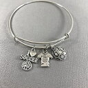 女性へのアイラブサッカーブレスレットギフト Our Little Charms I love Soccer Bracelet Gift for Women