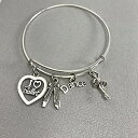 女性へのバレエ ブレスレット ギフトが大好き Our Little Charms I love Ballet Bracelet Gift for Women
