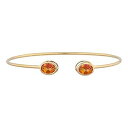 14K ゴールド ナチュラル エクスタシー ミスティック トパーズ オーバル ベゼル バングル ブレスレット Elizabeth Jewelry 14Kt Gold Natural Ecstasy Mystic Topaz Oval Bezel Bangle Bracelet(4)