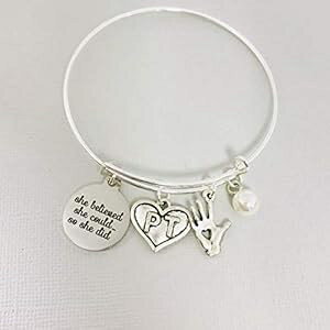 PT 理学療法ギフト 女性用ジュエリー チャーム ブレスレット Our Little Charms PT Physical Therapy Gift for Women Jewelry Charm Bracelet