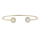 14K ゴールド 天然水銀ミスト ミスティック トパーズ ハロー デザイン バングル ブレスレット Elizabeth Jewelry 14Kt Gold Natural Mercury Mist Mystic Topaz Halo Design Bangle Bracelet