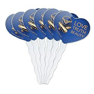 GRAPHICS & MORE Wonder Woman Movie Love, Truth, Beauty Heart Love Cupcake Picks Toppers Decoration Set of 6 GRAPHICS & MORE Wonder Woman Movie Love, Truth, Beauty Heart Love Cupcake Picks Toppers Decoration Set of 6