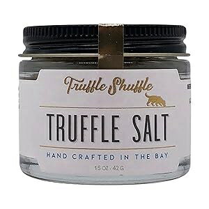 トリュフシャッフル バリ風トリュフソルト、手作り海塩、フレンチブラックサマートリュフ、1.5オンス TRUFFLE SHUFFLE Balinese Truffle Salt, Handcrafted Sea Salt, French Black Summer Truffles, 1.5oz