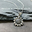 スターリングシルバー ひまわり ペンダント ネックレス、18インチ KEVIN N ANNA Sterling Silver Sunflower Pendant Necklace, 18"