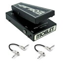 Morley 20/20 ミニ クラシック スイッチレス WAH ペダル 2x 6 フィート Pro 電話対電話 (1/4 インチ) ケーブル バンドル付き Morley 20/20 Mini Classic Switchless WAH Pedal with 2x 6' Pro Phone to Phone (1/4") Cables Bundle