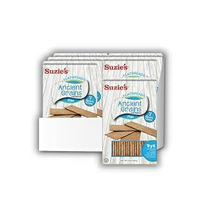 Suzie's 7 Ancient Grain Flatbread Crackers Pack of 6 Low-Fat & Vegan, ...