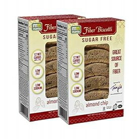 mm mania 2 Sugar Free Fiber Biscotti Almond Chip 12 Net carbs 80 Cal per Serving Source of Fiber (Twin Pack) Kosher mm mania 2 Sugar Free Fiber Biscotti Almond Chip 12 Net carbs 80 Cal per Serving Source of Fiber (Twin Pack) Kosher