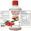 純粋なオーガニック ゴジ ベリー ジュース 32 オンス CAOH 2003 年以来 CALIFORNIA ACADEMY OF HEALTH Pure Organic Goji Berry Juice 32 oz from CAOH Since 2003