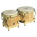 LP Matador M201-AW ウッドボンゴ (ナチュラル、ゴールド) Latin Percussion LP Matador M201-AW Wood Bongos (Natural, Gold)