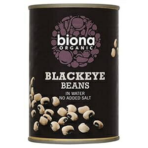 Biona Organic Blackeye Beans in Water 400g - Pack of 2