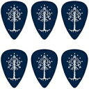 GRAPHICS & MORE THE LORD OF THE RINGS Tree of Gondor Novelty Guitar Picks Medium Gauge - Set of 6