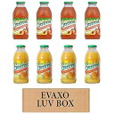 LUV BOX- バラエティ エバーフレッシュ ジュース 16 オンス 8本パック、エバーフレッシュピーチスイカ、エバーフレッシュ100%オレンジジュース。#N Evaxo LUV BOX- variety Everfresh Juice 16 oz. pack of 8 , Everfresh Peach Watermelon , Ev