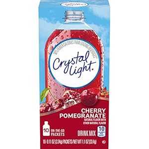 Crystal Light On The Go Cherry Pomegranate Ice Drink Mix, 10-Packet Bo...