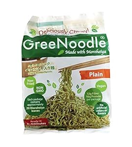GreeNoodle 味付けなし(12カウント) GREENOODLE MADE WITH MOROHEIYA GreeNoodle without seasoning (12 count) GreeNoodle 味付けなし(12カウント) GREENOODLE MADE WITH MOROHEIYA GreeNoodle without seasoning (12 count)