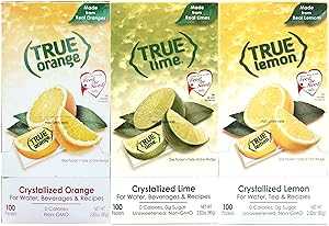 True Citrus True Lemon, True Lime & True Orange Dispenser Packets 100ct each (3pk)