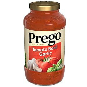 Prego Italian Tomato Sauce with Basil & Garlic, 24 oz Jar