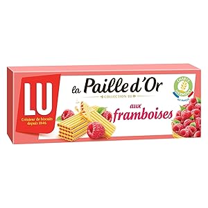  ѥ ɡ 饺٥꡼ å 170 gr Lu Paille d'or Raspberry Cookies 170 Gr