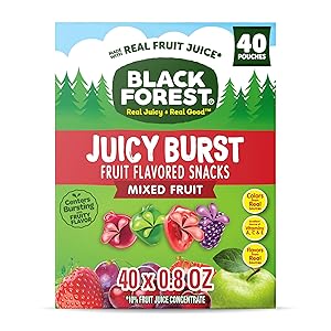 Black Forest, Juicy Burst, Fruit Flavored Snacks, Mixed Fruit Flavors, A Juicy Burst of Natural ..