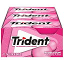 Trident Bubblegum Sugar Free Gum, 12 Packs of 14 Pieces (168 Total Pieces)(4)