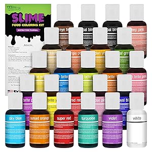 24 Color Food Coloring Liqua-Gel Decorating Kit Primary and Secondary ...