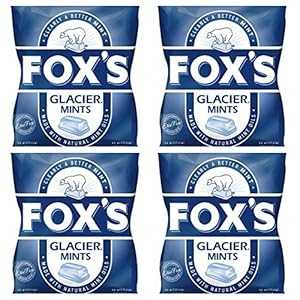 Fox's Glacier Mints 200g バッグ 4 個のバンドルは米国で 3 ～ 5 日でお届けします Bundle of 4 Fox's Glacier Mints 200g Bag Delivers 3-5 Days USA