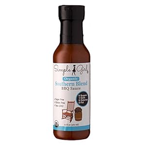 Simple Girl Organic Southern Blend Sugar Free BBQ Sauce - 12 Oz - Liven Up Your Healthy Diet! - Certified Organic - Kosher - Gluten Free - Fits Keto Diet or Low Carb Diet