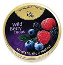 Cavendish & Harvey Wild Berry Hard Candy Drops 6 Ounce Tin