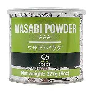 楽天GlomarketSoeos プレミアムわさびパウダー 8 オンス （227g）、本物のわさび入り、グレード AAA パウダー、寿司用、寿司粉末、根新鮮バルク、グリーン Soeos Premium Wasabi Powder 8oz （227g）, with Real Wasabi, Grade AAA Powder, for Sushi, Sushi Po