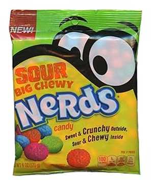 サワービッグチューイーナーズキャンディー、6オンス Sour Big Chewy Nerds Candy, 6 oz(4)