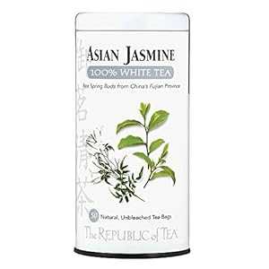 楽天GlomarketThe Republic of Tea アジアン ジャスミン ホワイト ティー、50 カウント The Republic of Tea Asian Jasmine White Tea, 50-Count