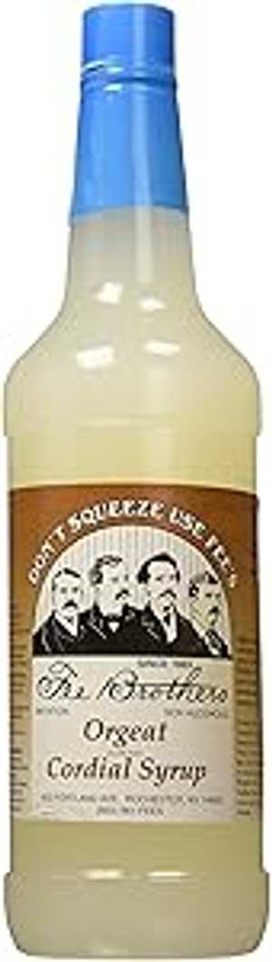 Fee Brothers Cordial Syrup & Coffee Flavoring, Orgeat, 1 quart (32 fl oz)
