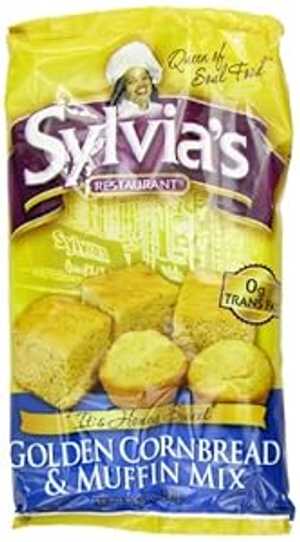 シルビアのゴールデン コーン ブレッド & マフィン ミックス、8.5 オンス パッケージ (12 個パック) Sylvia's Golden Corn Bread & Muffin Mix, 8.5 Ounce Packages (Pack of 12)
