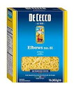 De Cecco パスタ、エルボー、16 オンス (5 個パック) De Cecco Pasta, Elbows, 16 Ounce (Pack of 5)