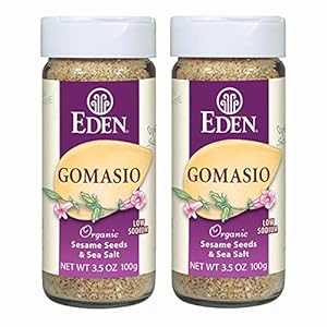 Eden オーガニック ゴマシオ、ゴマと海塩、うま味、伝統的、ふりかけ、調味料、マクロビオティック、3.5 オンス (2 パック) Eden Organic Gomasio, Sesame Seeds and Sea Salt, Umami, Traditional, Furikake, Seasoning, Macrobiotic, 3.5 oz