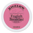Bigelow 6080 イングリッシュ ブレックファスト ティー K カップ パック、24 個/箱 Bigelow Tea Bigelow 6080 English Breakfast Tea K-Cups Pack, 24/Box(4)