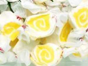 楽天Glomarketピニャコラーダ イエロー & ホワイト グルメ ソルト ウォーター タフィー 1 ポンド バッグ Taffy Town Pina Colada Yellow & White Gourmet Salt Water Taffy 1 Pound Bag