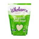 Wholesome Sweeteners オーガニック ミルド シュガー、未精製、2 ポンド Wholesome Sweeteners Organic Milled Sugar, Unrefined, 2 lb