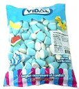 Vidal ラズベリー グミ ドロップス キャンディ、青と白、2.2 ポンド Vidal Raspberry Gummi Drops Candy, Blue and White, 2.2 Pounds
