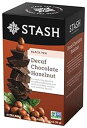 Stash Tea デカフェ チョコレート ヘーゼルナッツ ティー ホイル入りティーバッグ 18 個 (6 個パック) ティーポット、マグカップ、カップ、熱いお茶やアイスティーに使用できる個別のカフェインレス紅茶ティーバッグ Stash Tea Decaf Chocolate Hazelnut