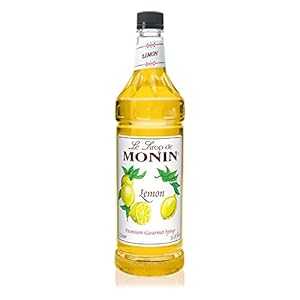 モナン レモン シロップ、33.8 オンス ペットボトル (1 リットル) Monin Lemon Syrup, 33.8-Ounce Plastic Bottle (1 liter)