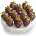 夢のようなダークチョコレートで覆われたストロベリー 12 個 A Gift Inside 12 Dreamy Dark Chocolate Covered St...