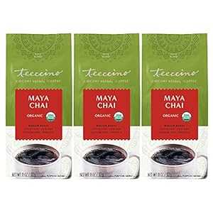 Teeccino チコリコーヒーの代替品 – マヤチャイ – プレバイオティクスの挽いたハーブコーヒー、カフェ..