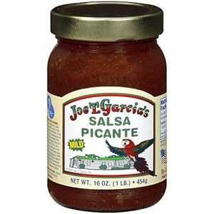 Joe T Garcia's Salsa Picante 16oz Glass Jar (Pack of 3) (Mild)