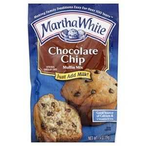 楽天GlomarketMartha White、チョコレートチップマフィンミックス、7.4オンスバッグ（4個パック） Martha White, Chocolate Chip Muffin Mix, 7.4oz Bag （Pack of 4）