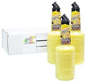 Finest Call プレミアム バナナピューレ ドリンク ミックス、1 リットル ボトル (33.8 液量オンス)、3 個パック Finest Call Premium Banana Puree Drink Mix, 1 Liter Bottle (33.8 Fl Oz), Pack of 3