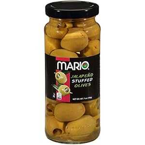Mario Camacho Foods オリーブのぬいぐるみ、ハラペーニョ、7オンス Mario Camacho Foods Stuffed Oliv..