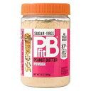 PBfit シュガーフリー、エリスリトールとモンクフルーツ使用、全天然ピーナッツバターパウダー 368g (13 オンス) PBfit Sugar-Free, Made with Erythritol and Monk Fruit, All-Natural Peanut Butter Powder 368g (13 Ounces)