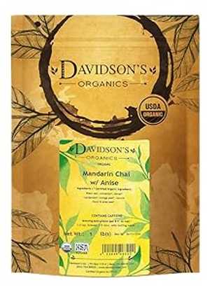 Davidson's Organics, Mandarin Chai with Anise, Loose Leaf Tea, 16-Ounce Bag