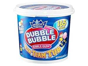 Dubble Bubble 165 Count Tub Bubble Gum